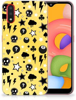 B2Ctelecom Samsung Galaxy A01 Silicone Back Case Punk Yellow