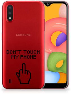 B2Ctelecom Samsung Galaxy A01 Silicone-hoesje Finger DTMP