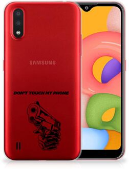 B2Ctelecom Samsung Galaxy A01 Silicone-hoesje Gun DTMP