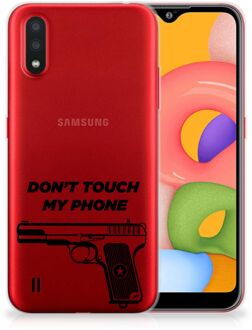 B2Ctelecom Samsung Galaxy A01 Silicone-hoesje Pistol DTMP