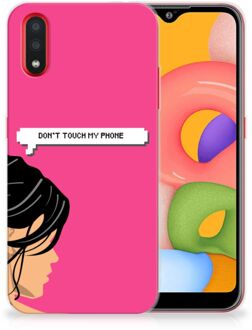 B2Ctelecom Samsung Galaxy A01 Silicone-hoesje Woman DTMP