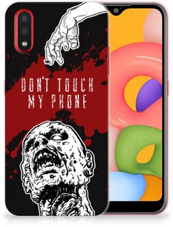 B2Ctelecom Samsung Galaxy A01 Silicone-hoesje Zombie Blood