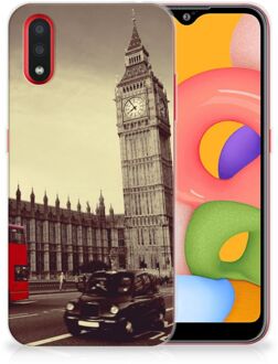 B2Ctelecom Samsung Galaxy A01 Siliconen Back Cover Londen