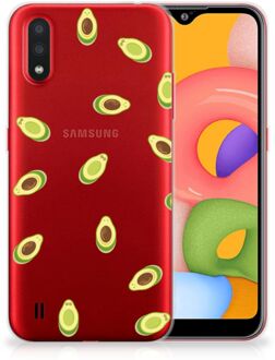 B2Ctelecom Samsung Galaxy A01 Siliconen Case Avocado