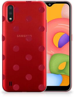 B2Ctelecom Samsung Galaxy A01 Siliconen Case Cherries