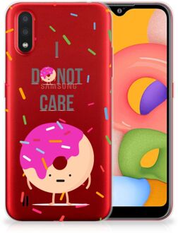 B2Ctelecom Samsung Galaxy A01 Siliconen Case Donut Roze