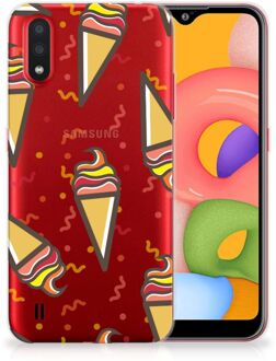 B2Ctelecom Samsung Galaxy A01 Siliconen Case Icecream