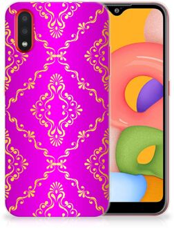 B2Ctelecom Samsung Galaxy A01 Siliconen Hoesje Barok Roze