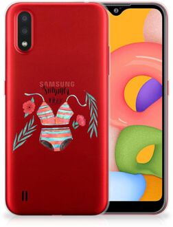 B2Ctelecom Samsung Galaxy A01 Telefoonhoesje met Naam Boho Summer