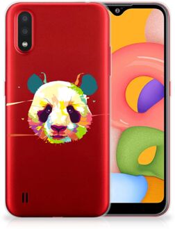 B2Ctelecom Samsung Galaxy A01 Telefoonhoesje met Naam Panda Color