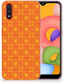 B2Ctelecom Samsung Galaxy A01 TPU bumper Batik Orange