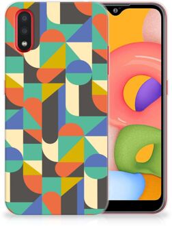 B2Ctelecom Samsung Galaxy A01 TPU bumper Funky Retro