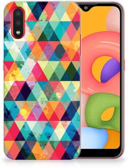 B2Ctelecom Samsung Galaxy A01 TPU bumper Geruit