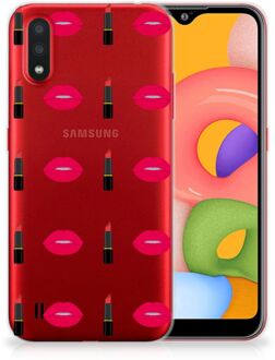 B2Ctelecom Samsung Galaxy A01 TPU bumper Lipstick Kiss