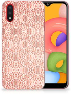 B2Ctelecom Samsung Galaxy A01 TPU bumper Pattern Orange