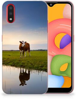 B2Ctelecom Samsung Galaxy A01 TPU Hoesje Koeien