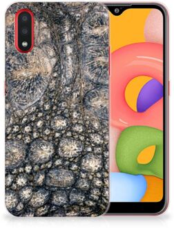 B2Ctelecom Samsung Galaxy A01 TPU Hoesje Krokodillenprint