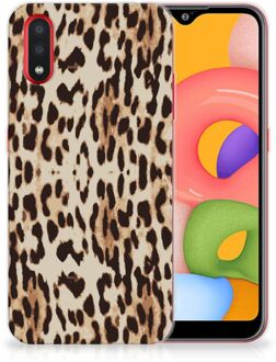 B2Ctelecom Samsung Galaxy A01 TPU Hoesje Leopard