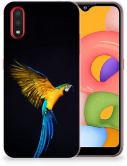 B2Ctelecom Samsung Galaxy A01 TPU Hoesje Papegaai