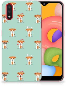 B2Ctelecom Samsung Galaxy A01 TPU Hoesje Pups