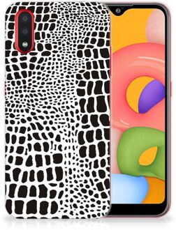 B2Ctelecom Samsung Galaxy A01 TPU Hoesje Slangenprint