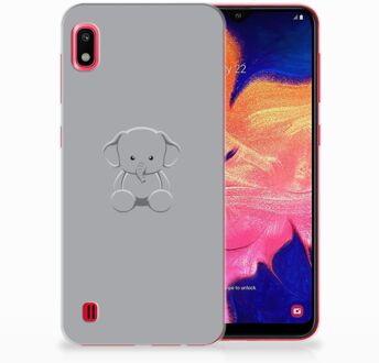 B2Ctelecom Samsung Galaxy A10 Back Case Siliconen Hoesje Baby Olifant