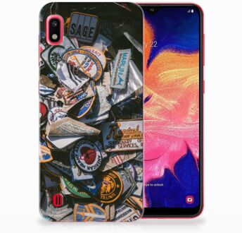 B2Ctelecom Samsung Galaxy A10 Back Case Siliconen Hoesje Badges