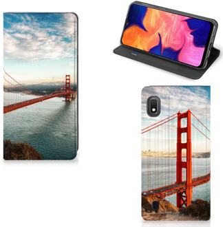 B2Ctelecom Samsung Galaxy A10 Book Cover Golden Gate Bridge