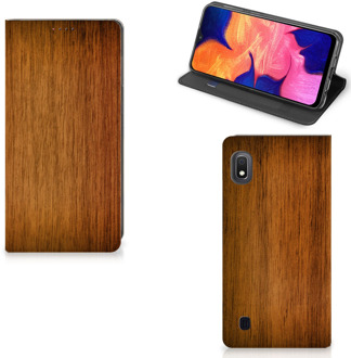 B2Ctelecom Samsung Galaxy A10 Book Wallet Case Donker Hout