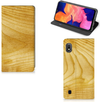 B2Ctelecom Samsung Galaxy A10 Book Wallet Case Licht Hout