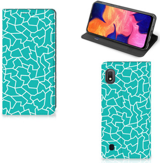 B2Ctelecom Samsung Galaxy A10 Bookcase Design Cracks Blue