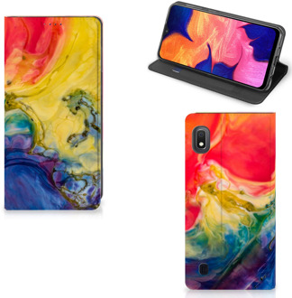 B2Ctelecom Samsung Galaxy A10 Bookcase Watercolor Dark