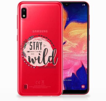 B2Ctelecom Samsung Galaxy A10 Bumper Siliconen Hoesje Boho Stay Wild