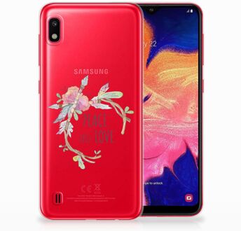 B2Ctelecom Samsung Galaxy A10 Bumper Siliconen Hoesje Boho Text