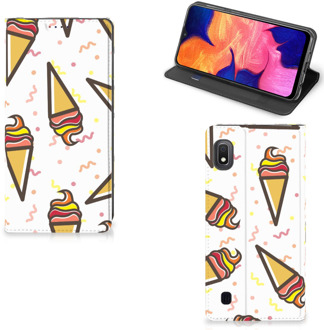 B2Ctelecom Samsung Galaxy A10 Flip Style Cover Icecream