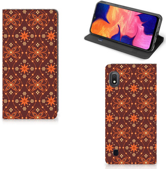 B2Ctelecom Samsung Galaxy A10 Hoesje met Magneet Batik Brown