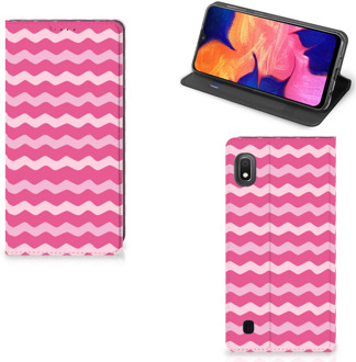 B2Ctelecom Samsung Galaxy A10 Hoesje met Magneet Waves Pink