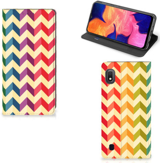 B2Ctelecom Samsung Galaxy A10 Hoesje met Magneet Zigzag Color