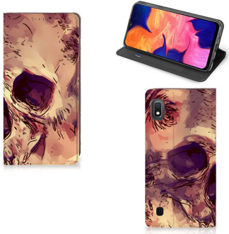 B2Ctelecom Samsung Galaxy A10 Mobiel BookCase Skullhead