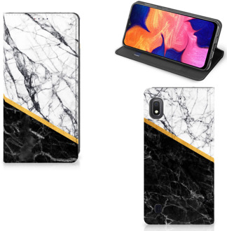 B2Ctelecom Samsung Galaxy A10 Standcase Marble White Black