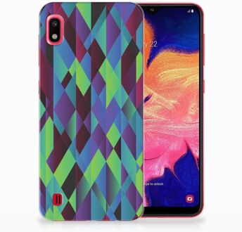 B2Ctelecom Samsung Galaxy A10 TPU Hoesje Design Abstract Green Blue