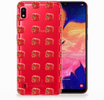 B2Ctelecom Samsung Galaxy A10 TPU Silicone Backcase Design Paprika Red