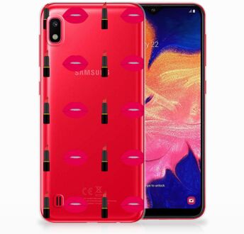 B2Ctelecom Samsung Galaxy A10 TPU Silicone Backcover Design Lipstick Kiss