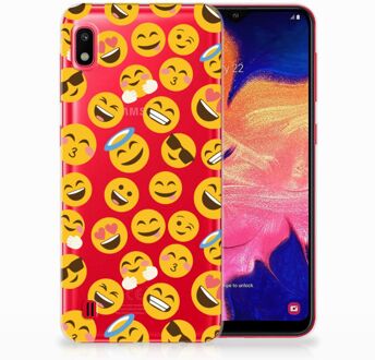 B2Ctelecom Samsung Galaxy A10 TPU-siliconen Hoesje Design Emoji