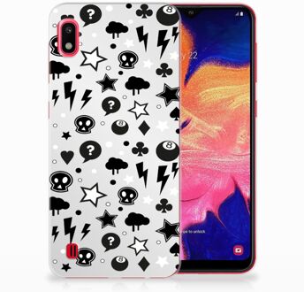 B2Ctelecom Samsung Galaxy A10 TPU Siliconen Hoesje Silver Punk