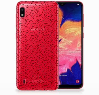 B2Ctelecom Samsung Galaxy A10 TPU Siliconen Hoesje Stripes Dots