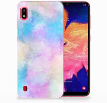 B2Ctelecom Samsung Galaxy A10 TPU Siliconen Hoesje Watercolor Light