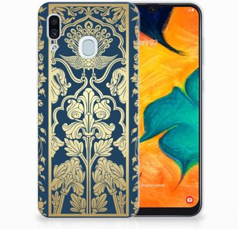 B2Ctelecom Samsung Galaxy A20 | A30 Uniek TPU Hoesje Golden Flowers