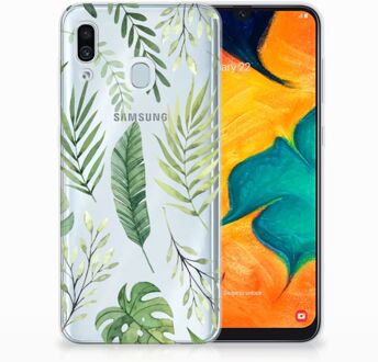 B2Ctelecom Samsung Galaxy A20 | A30 Uniek TPU Hoesje Leaves