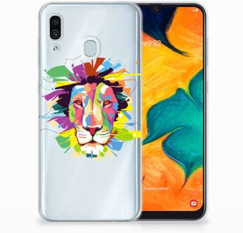 B2Ctelecom Samsung Galaxy A20 | A30 Uniek TPU Hoesje Lion Color